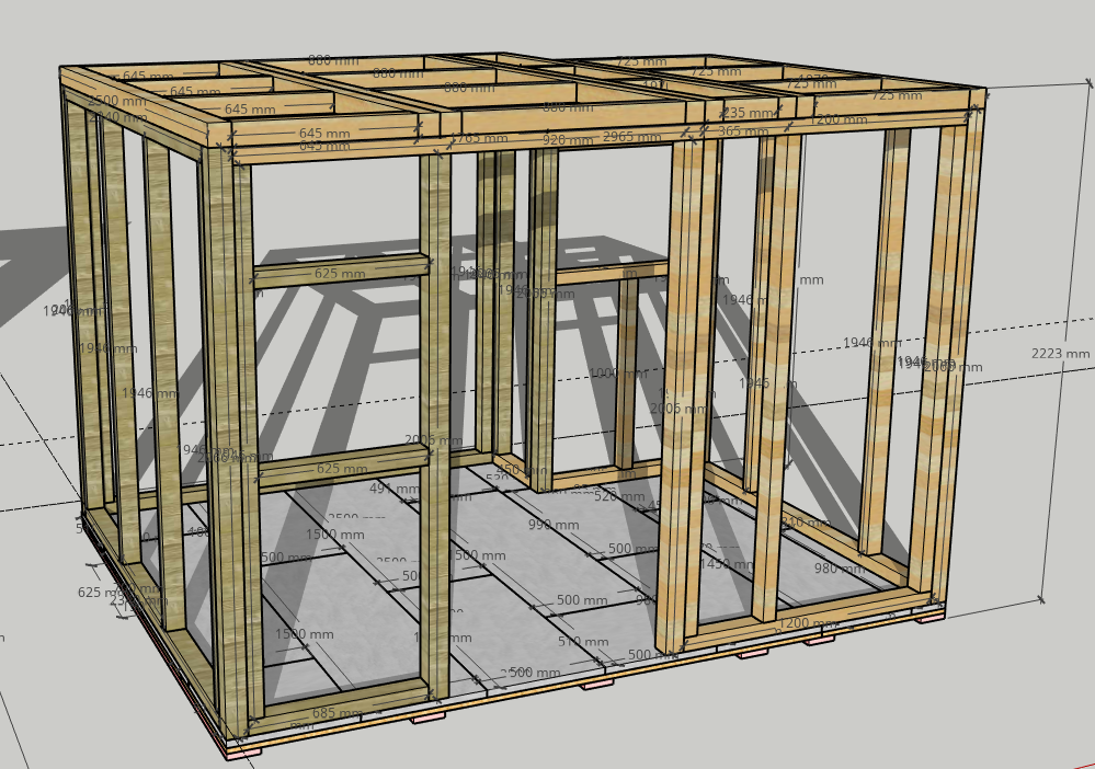 Wall structure sketch