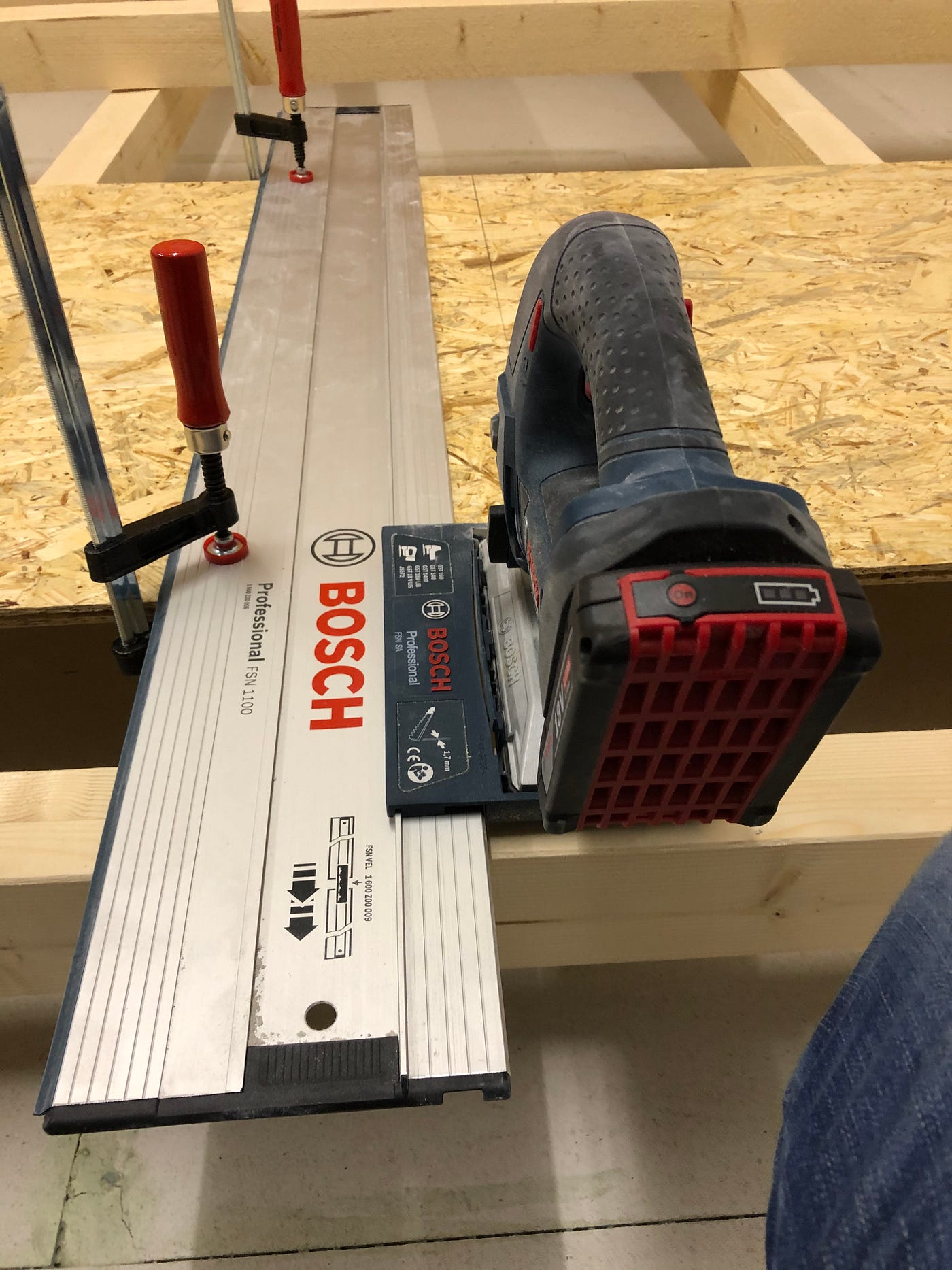 Guide rail plus adapter for jigsaw