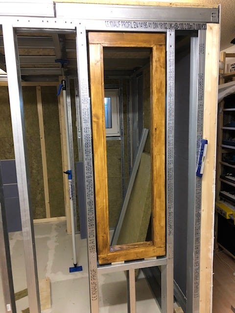 Frame installed