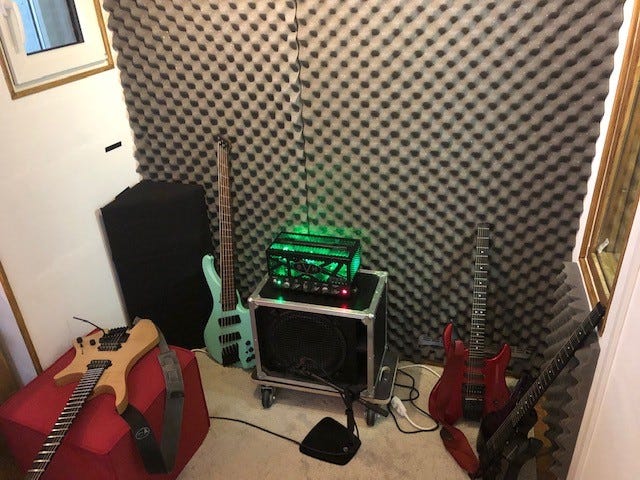 View inside and on the right side some analog gear