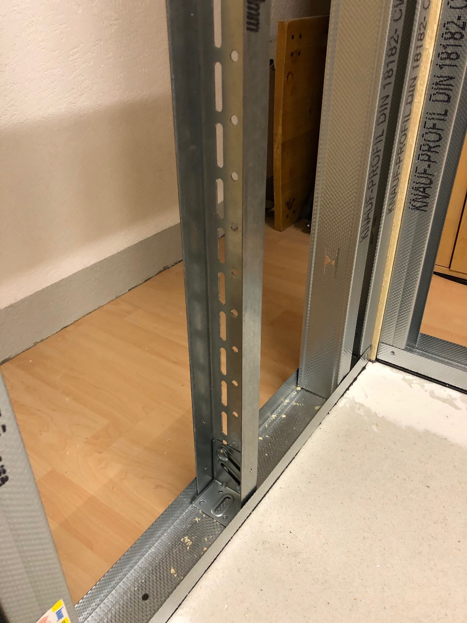 Construction of the window opening